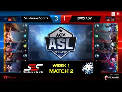 ASL 2018 Season 1 Week 1 - EVOS.AOV vs SAUDARA ESPORT (Match 2)