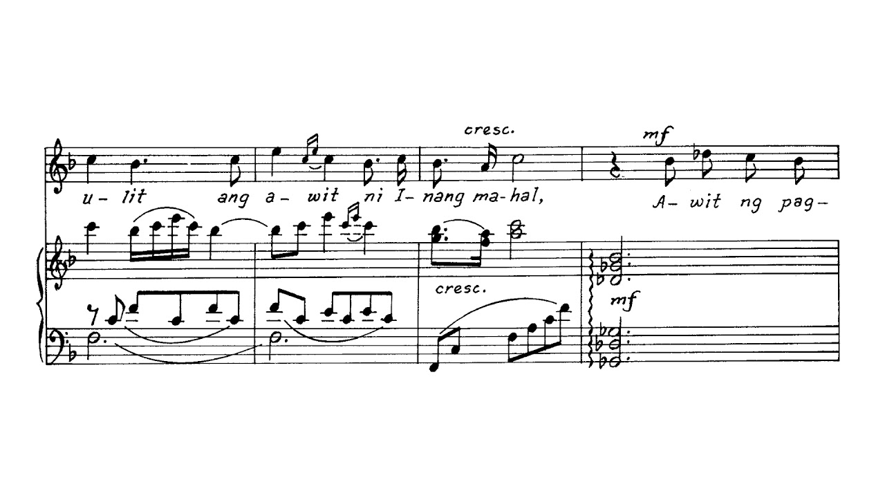 Lucio San Pedro - Sa Ugoy ng Duyan (1943) (sheet music)