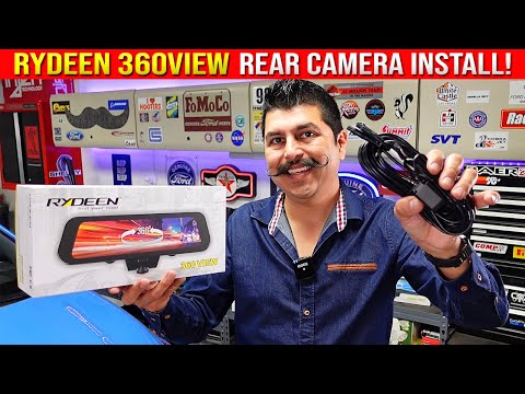 RYDEEN 360View Mirror Dash Cam REAR CAMERA Install