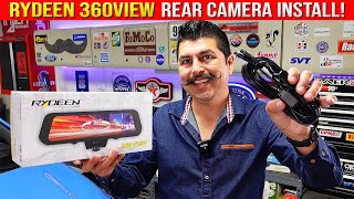 RYDEEN 360View Mirror Dash Cam REAR CAMERA Install