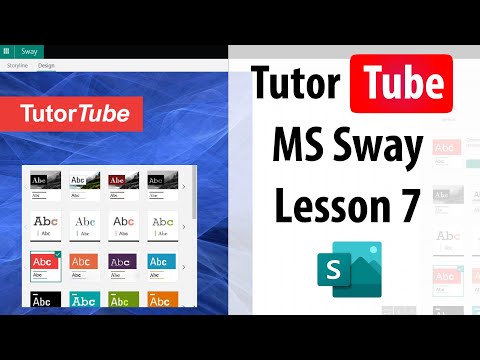 MS Sway Tutorial Lesson 1 Singing in Web Based Sway