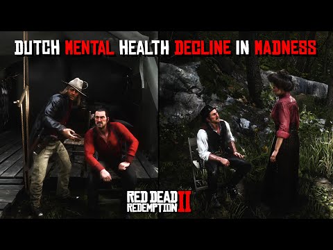 How Dutch Mental Health Decline In Madness Chapter 6 In Red Dead Redemption 2  (Hidden Dialogues)