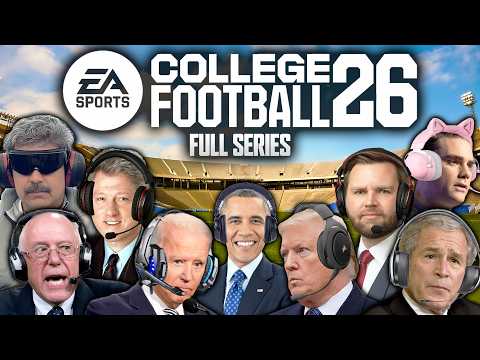US Presidents Play College Football 26 (FULL SERIES)