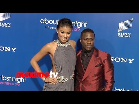 Kevin Hart and Hot Girlfriend Eniko Parrish "About Last Night" Los Angeles Premiere