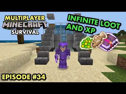 JC Playz - MAKING AN OP AUTOMATIC FISH FARM in Multiplayer Minecraft Survival (Ep. 34)