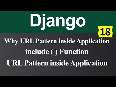 URL Dispatcher or URL Pattern inside Application in Django Hindi