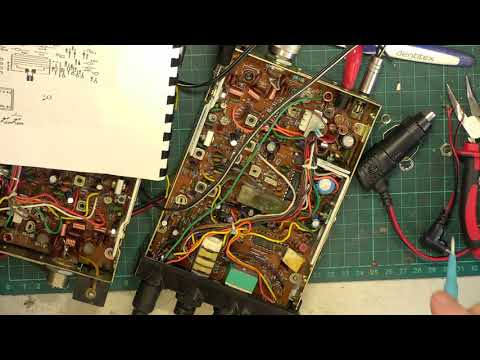 Midland 77 805UK  extensive repair Pt2/2. CB27/81 UK FM CB radio