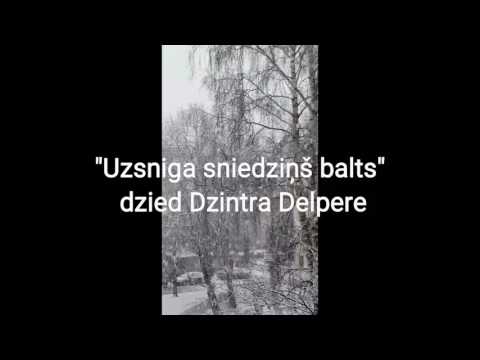"Uzsniga sniedziņš balts" -Cover by Dzintra Delpere