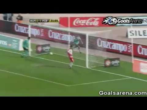 Almeria vs Barcelona (0-1) Adriano Goal 2011 Copa Del Rey Almeria 0-1 Barcelona Goals