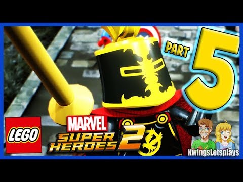 Lego Marvel Super Heroes 2 - Walkthrough Part 5 Castle Hassle Sir Percy