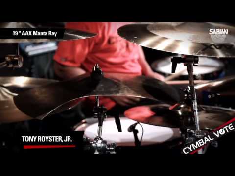 CYMBAL VOTE - Tony Royster Jr Demo's the 19" AAX Manta Ray