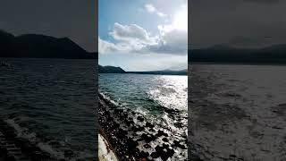 元日の支笏湖 신년 시코츠호수