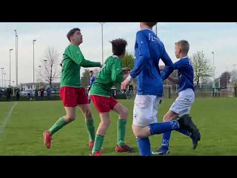 VV RIJSOORD JO15-1 tegen de Alblas JO15-1. 19.04.202