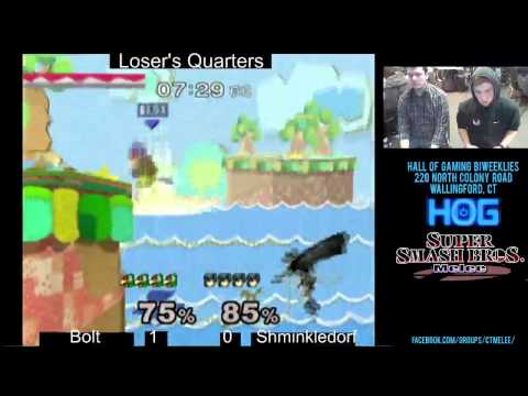 CTmelee #18 - Shminkledorf (Marth) vs Bolt (Falco) - Loser Quarterfinal SSBM Tournament