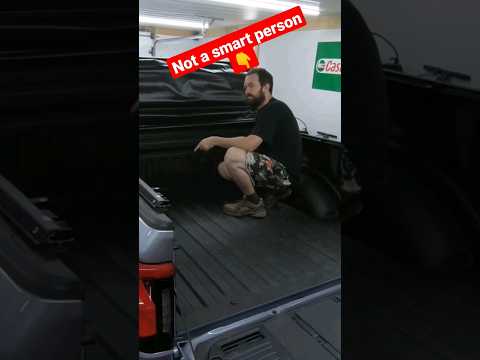 Installing the CHEAPEST AMAZON TONNEAU COVER on a new FORD LIGHTNING⚡🌩️💥 #shorts #diy #howto #fyp