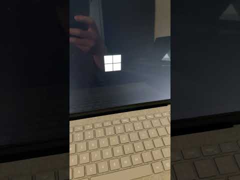 Microsoft Surface laptop Windows logo looping