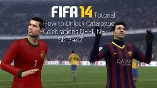 How to Unlock FIFA 14 All Celebraions EASFC Celebrations Offline.Unlock ALL Celebrations FIFA 14