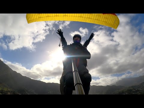 Transcending time and space Paragliding at the North Coast of Madeira