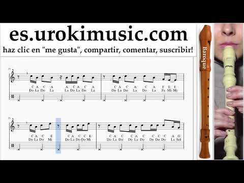 Tutorial de flauta dulce B. Imagine Dragons - Thunder Clases Notas um-i927