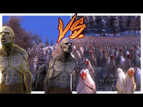 500 ZOMBIES VS. 10,000 CHICKENS! | Ultimate Epic Battle Simulator