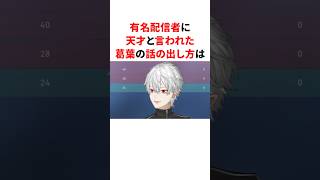 有名配信者に天才と言われた葛葉の話の出し方がすごい！！　#youtuber#vtuber#雑学#豆知識