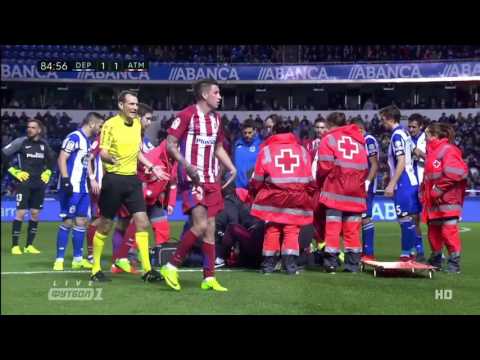Fernando Torres Terrible Injury Vs Dep. La Coruna (02.03.2017)