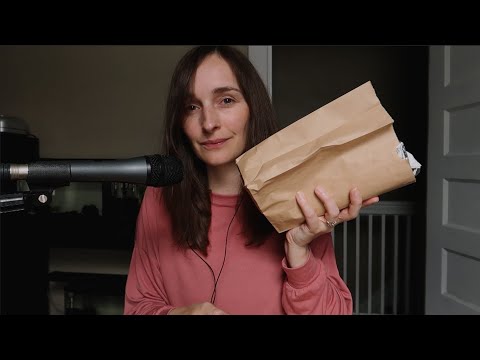 Have A meal With Me! ~ Chicken Shawarma Wrap, Crunchy Sounds & Crinkly Bag ~ Whispered ASMR