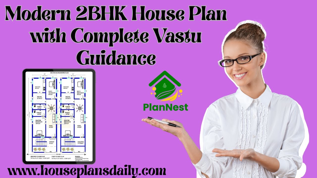 Modern 2BHK House Plan with Complete Vastu Guidance