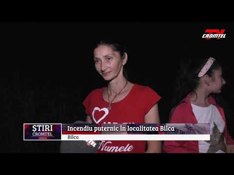 ȘTIRI CROMTEL TV - Incendiu puternic la o gospodărie din localitatea Bilca