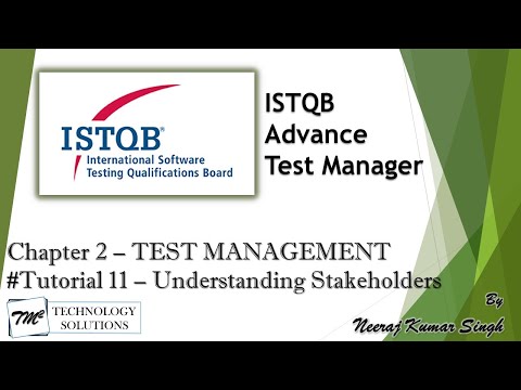 ISTQB Test Manager Introduction