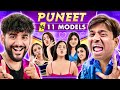PUNEET SUPERSTAR VS 11 SUPER MODELS DATING CHALLENGE