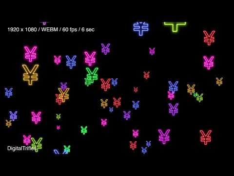 Yen and Yuan Sign Twitch Alert, Money Stream Decoration, Japanese and Chinese Currency Symbol