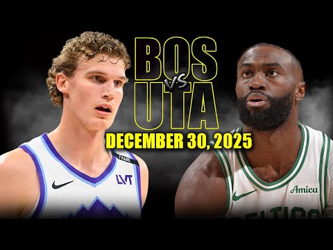 Boston Celtics vs Utah Jazz Full Game Highlights – December 30, 2025 | NBA Season