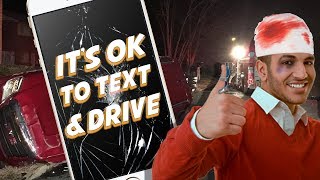 IT'S OK TO TEXT AND DRIVE? - Dude Soup Podcast #132
