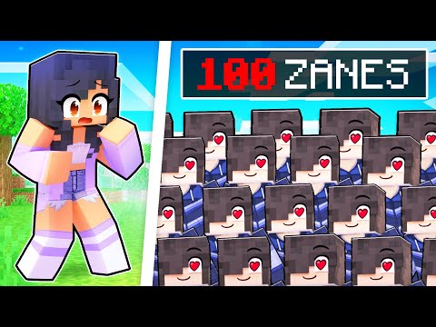 APHMAU vs 100 ZANES in Minecraft!