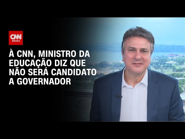 Camilo Santana à CNN: Não serei candidato a governador do Ceará | BASTIDORES CNN