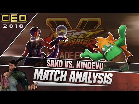 SFV AE Match Analysis: CEO 2018 - Sako vs. Kindevu