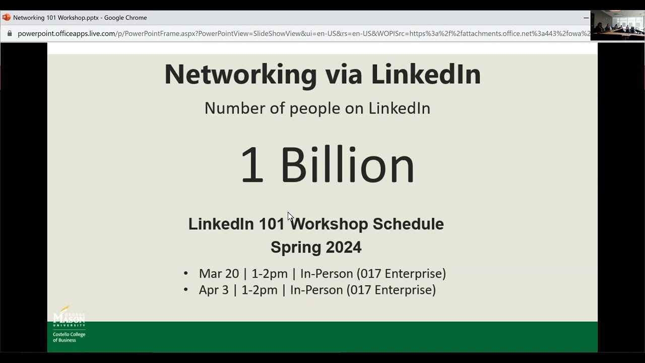 Career Workshop: Networking