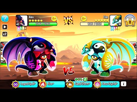 Dragon City: Yang Dragon vs Yin Dragon | League Battle 400 [MAX LEVEL] 😱