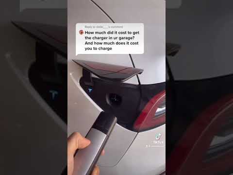 Kosten für ein Tesla-Ladegerät zu Hause? #shorts
