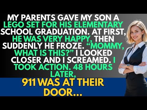 My parents gave my son a LEGO set for elementary graduation  At first he was happy, then suddenly