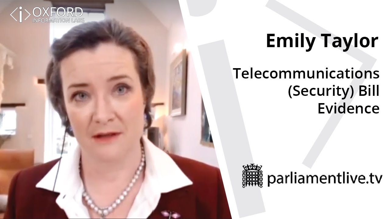 Evidence to Parliamentary Bills Committee | Emily Taylor | Standards 5G