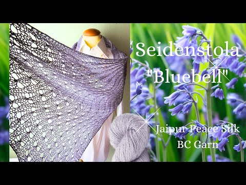 Silk stole "Bluebell" from Jaipur Peace Silk - 100g/600m