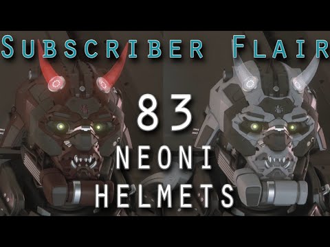 83 Neoni Helmets (Star Citizen Subscriber Flair)