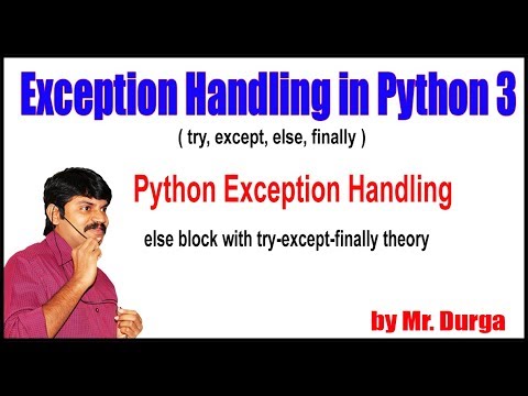 Python Tutorials Python Exception Handling Else Block With Try Except Finally Theory