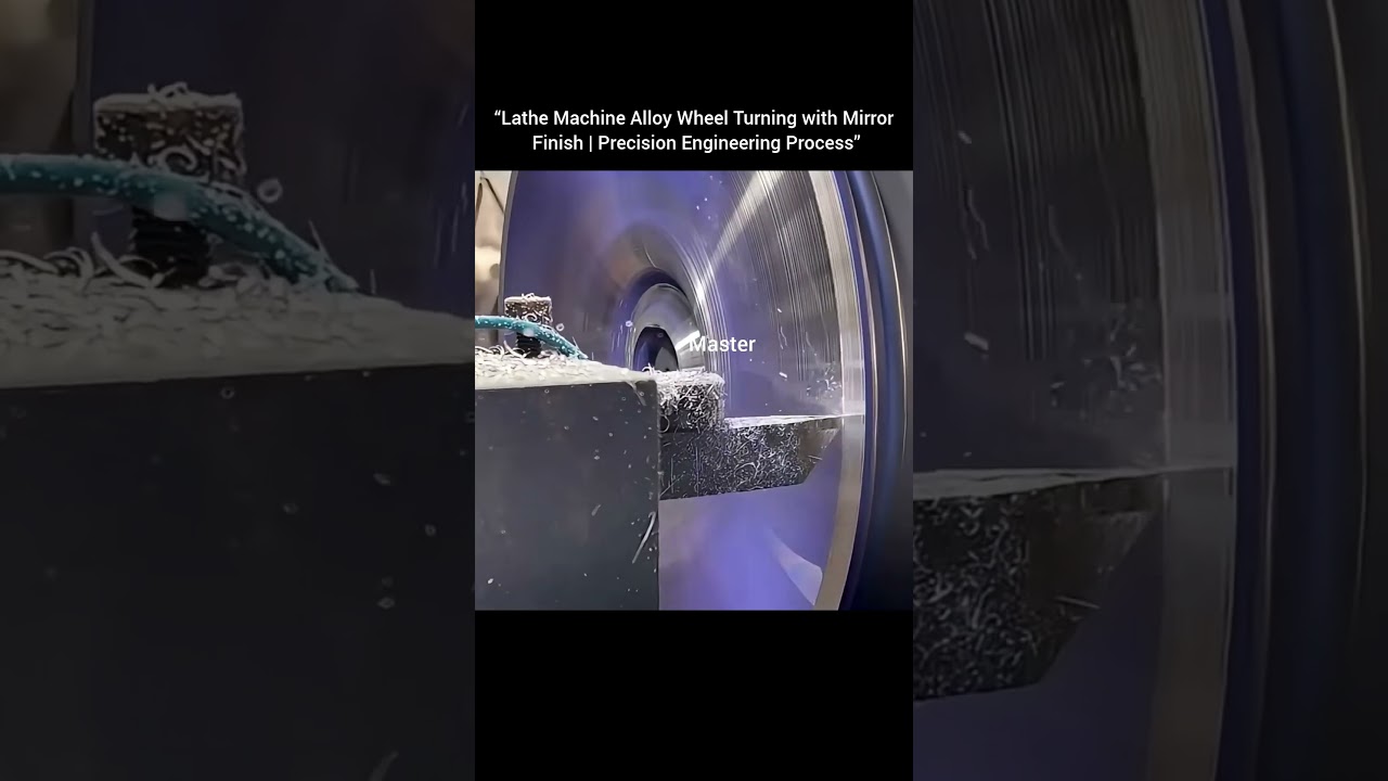 “Lathe Machine Alloy Wheel Turning with Mirror Finish | #shorts #shortvideo