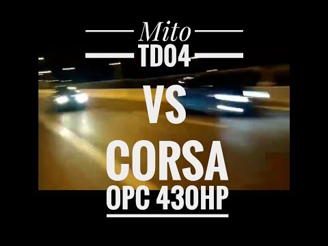 Corsa OPC 430hp vs Mito td04 setup + meth