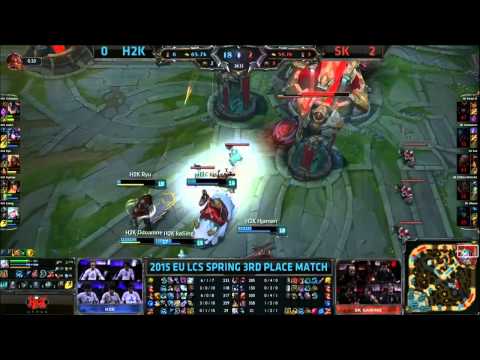 [H2K vs SK] Game 3 Last Teamfight and Ending