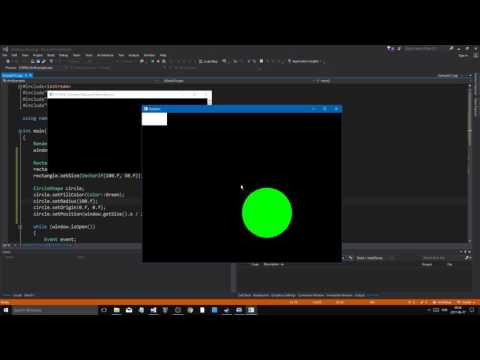 SFML C Tutorial 12 PART 1 4 | 2D Space shooter game using Sprites Textures and UI with Text