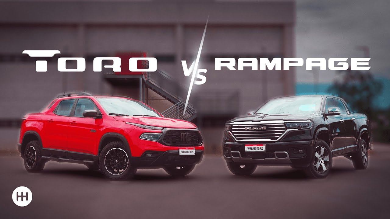 Compara Fiat Toro Ultra x Ram Rampage Laramie - São parecidas ou não?